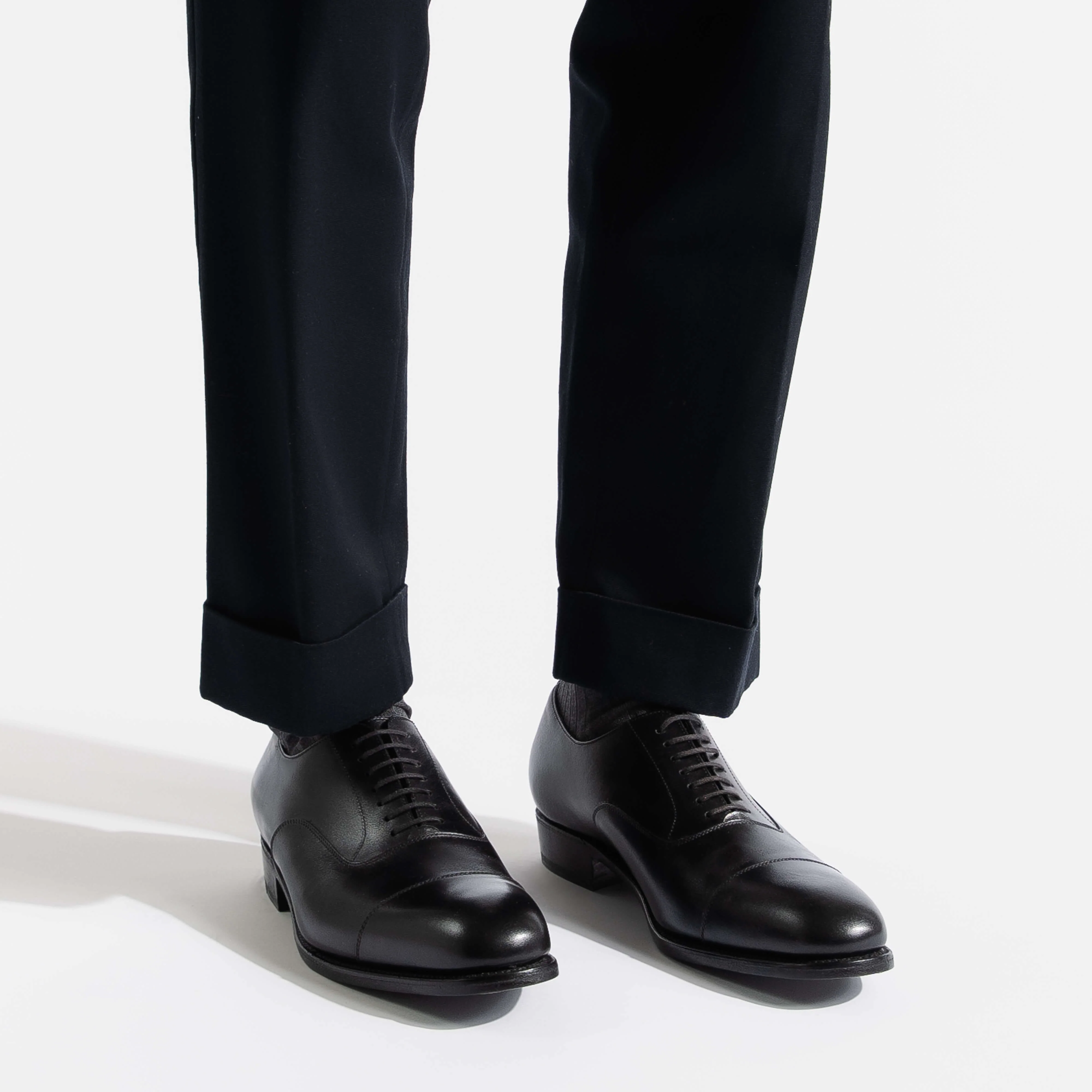 Richelieu bout droit [Homme cuir lisse noir savile] - Image 4