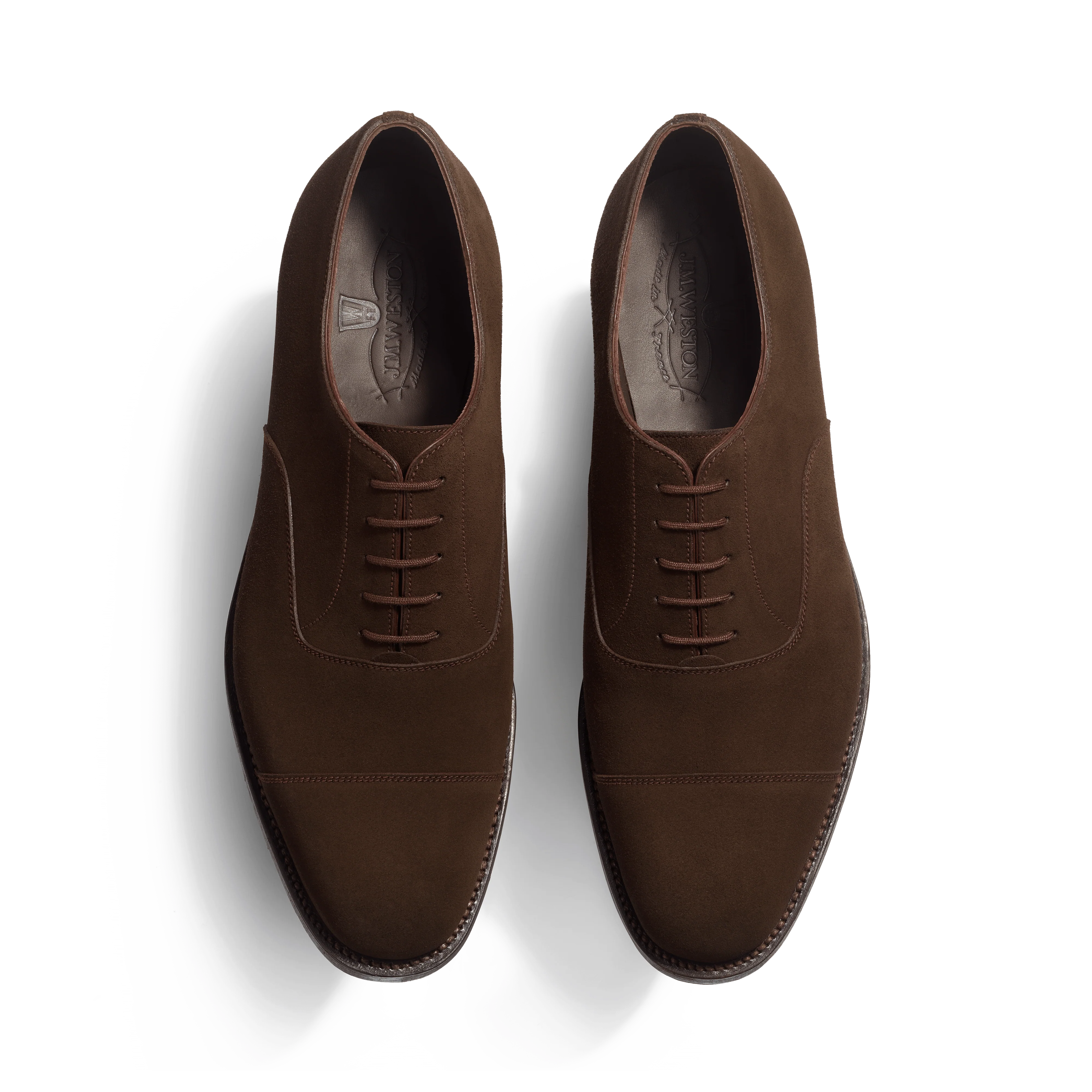 Richelieu bout droit semelle gomme [Homme velours marron] - Image 3