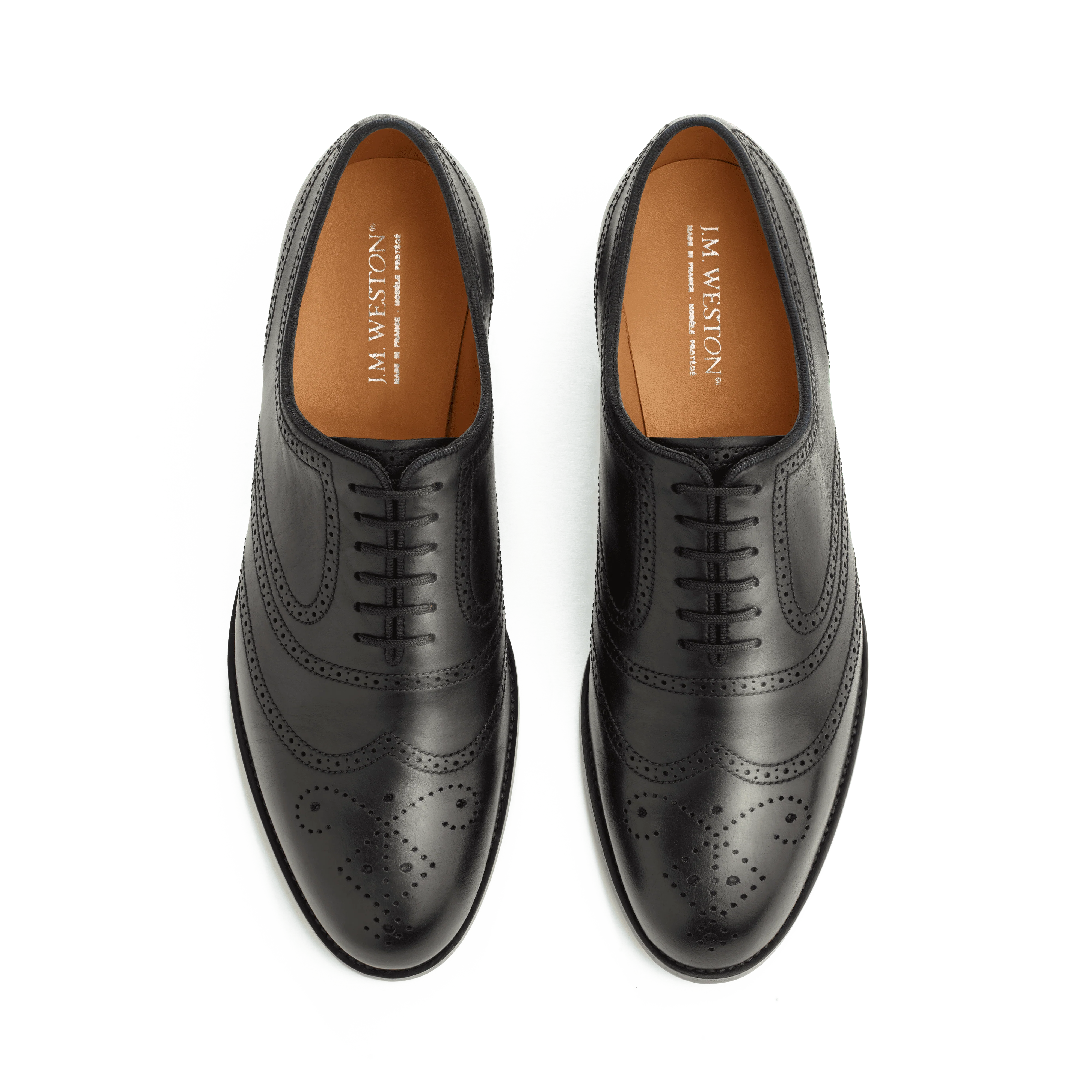 Richelieu cycliste fleuri [Femme cuir lisse noir] - Image 3