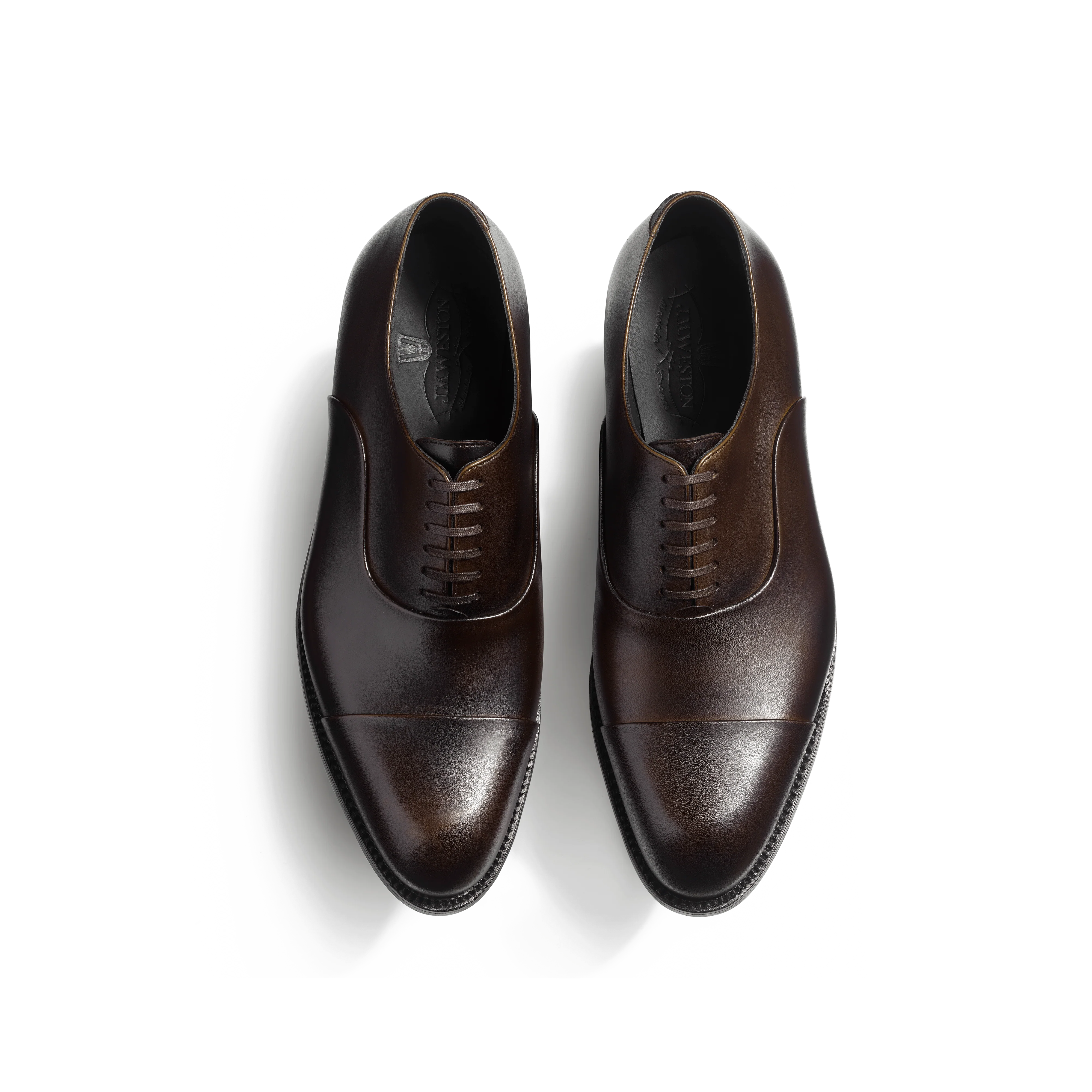 Richelieu Edouard [Homme cuir lisse marron patiné] - Image 3