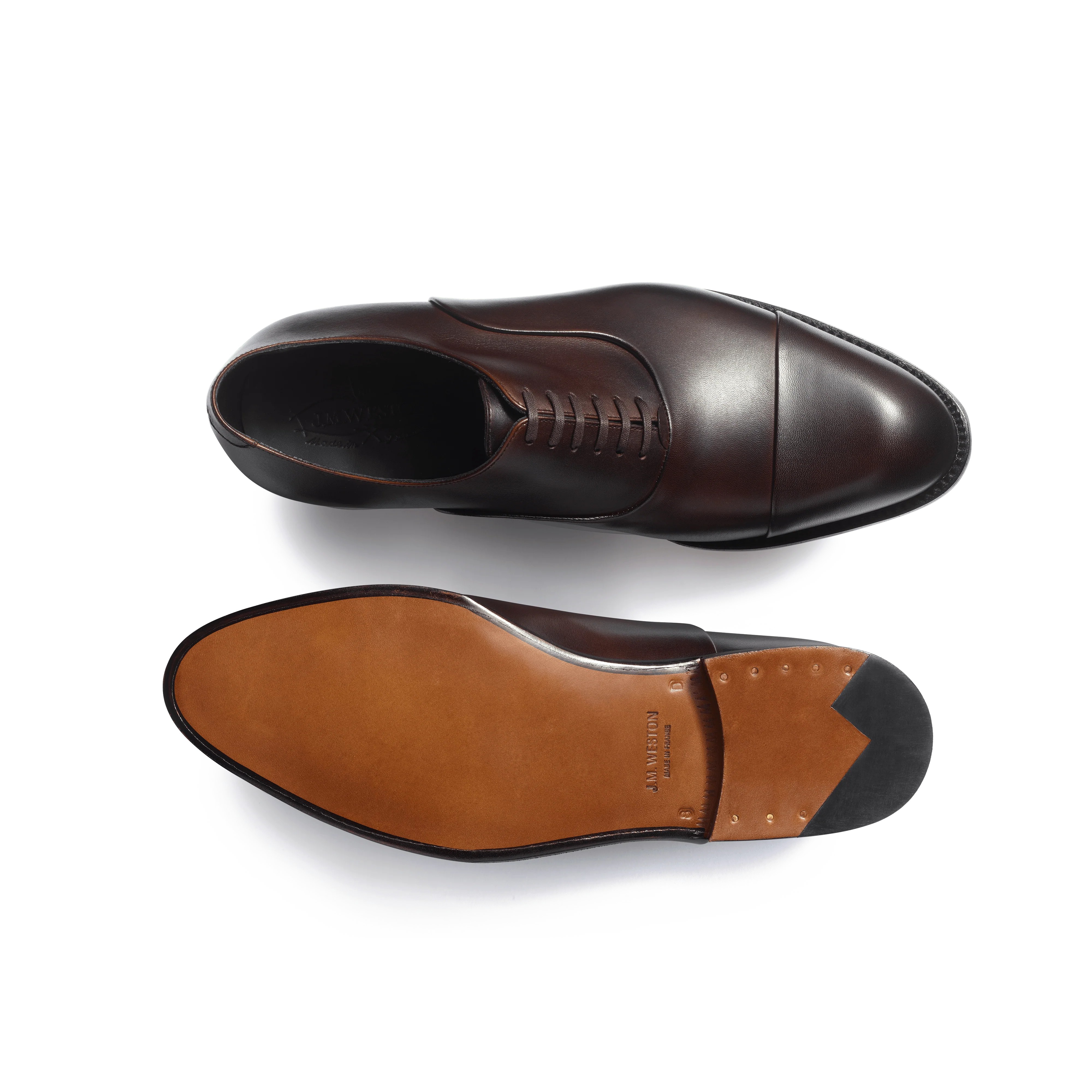 Richelieu Edouard [Homme cuir lisse marron patiné] - Image 4