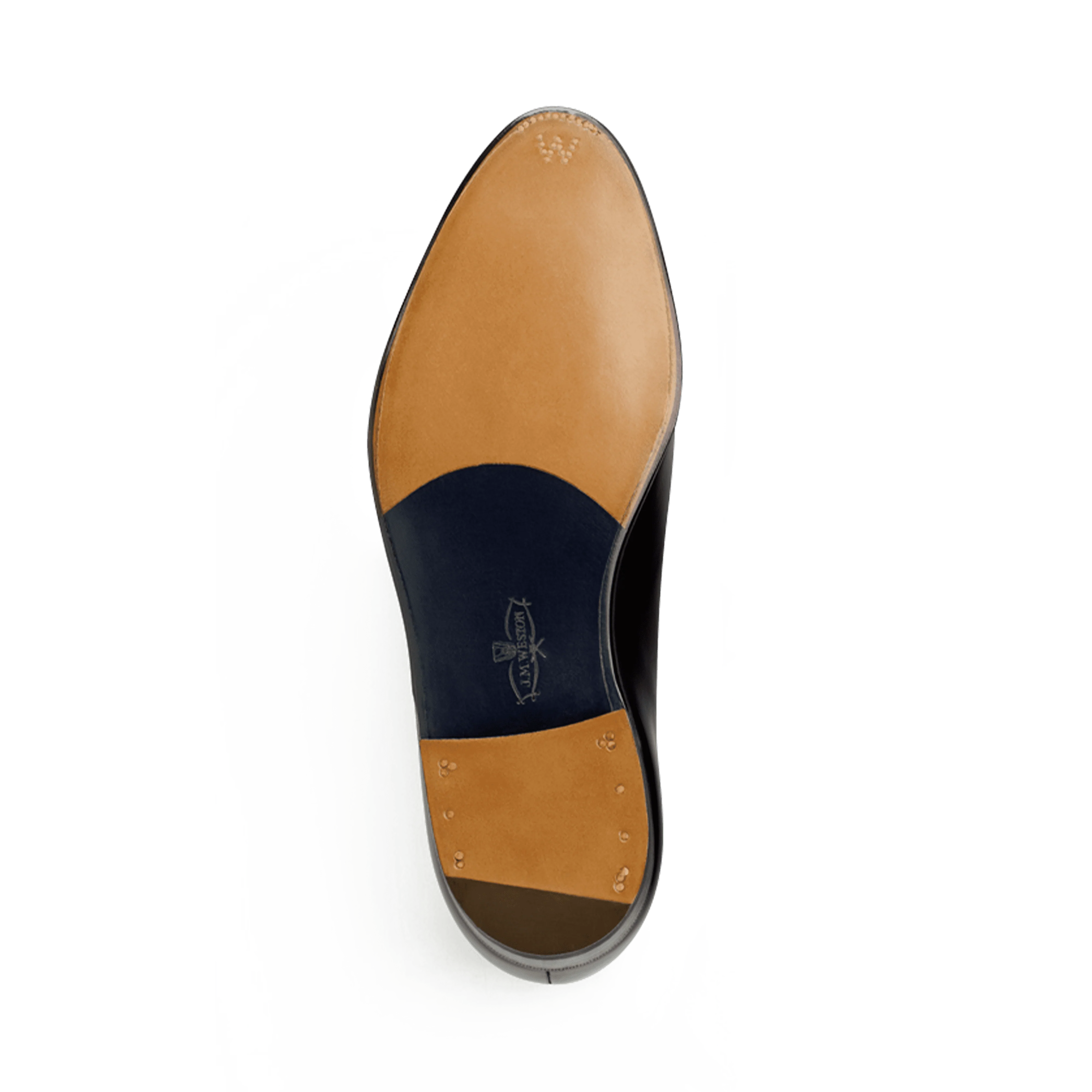 Richelieu empeigne unie Ultra [Homme cuir lisse tamponato bleu] - Image 4