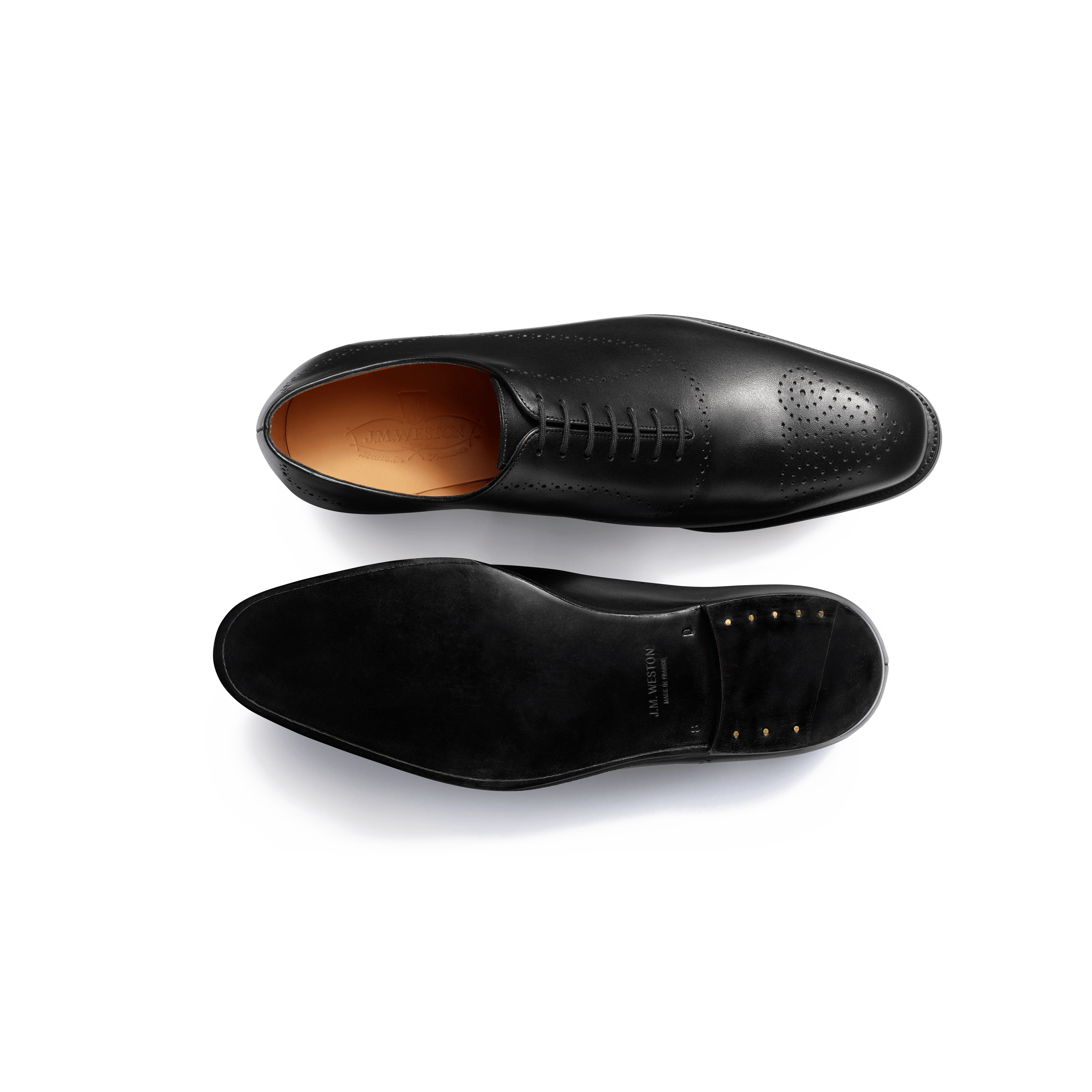 Richelieu Savile perforé [Homme cuir veau box noir] - Image 4